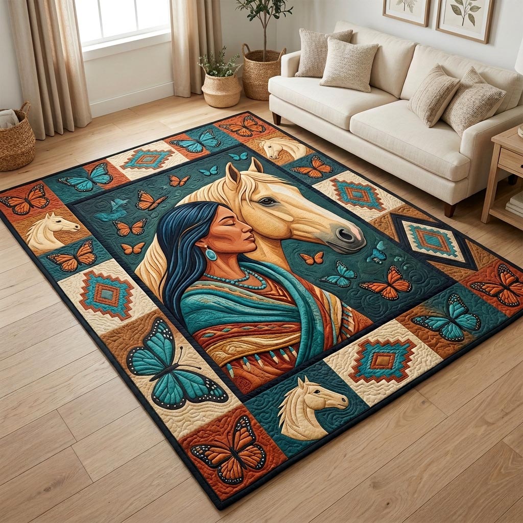 Design 1531 area rug in a living room