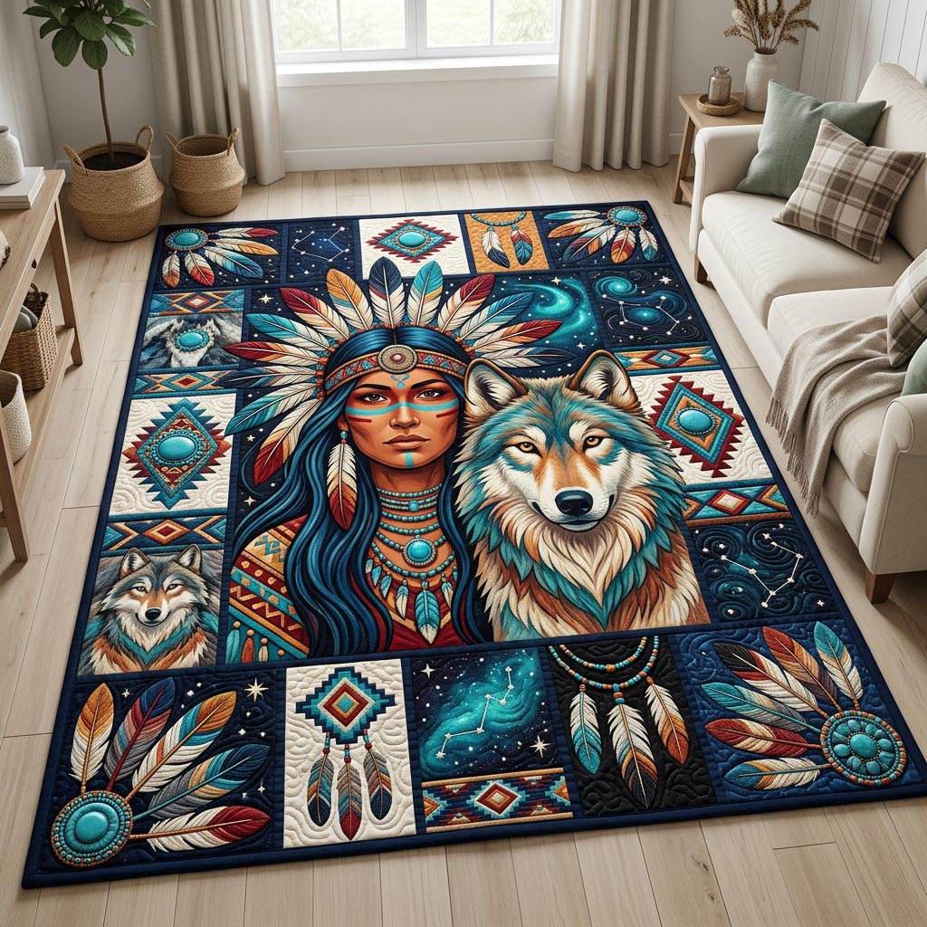 Design 1532 area rug in a living room