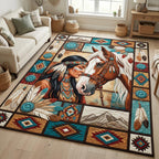 Design 1533 area rug in a living room
