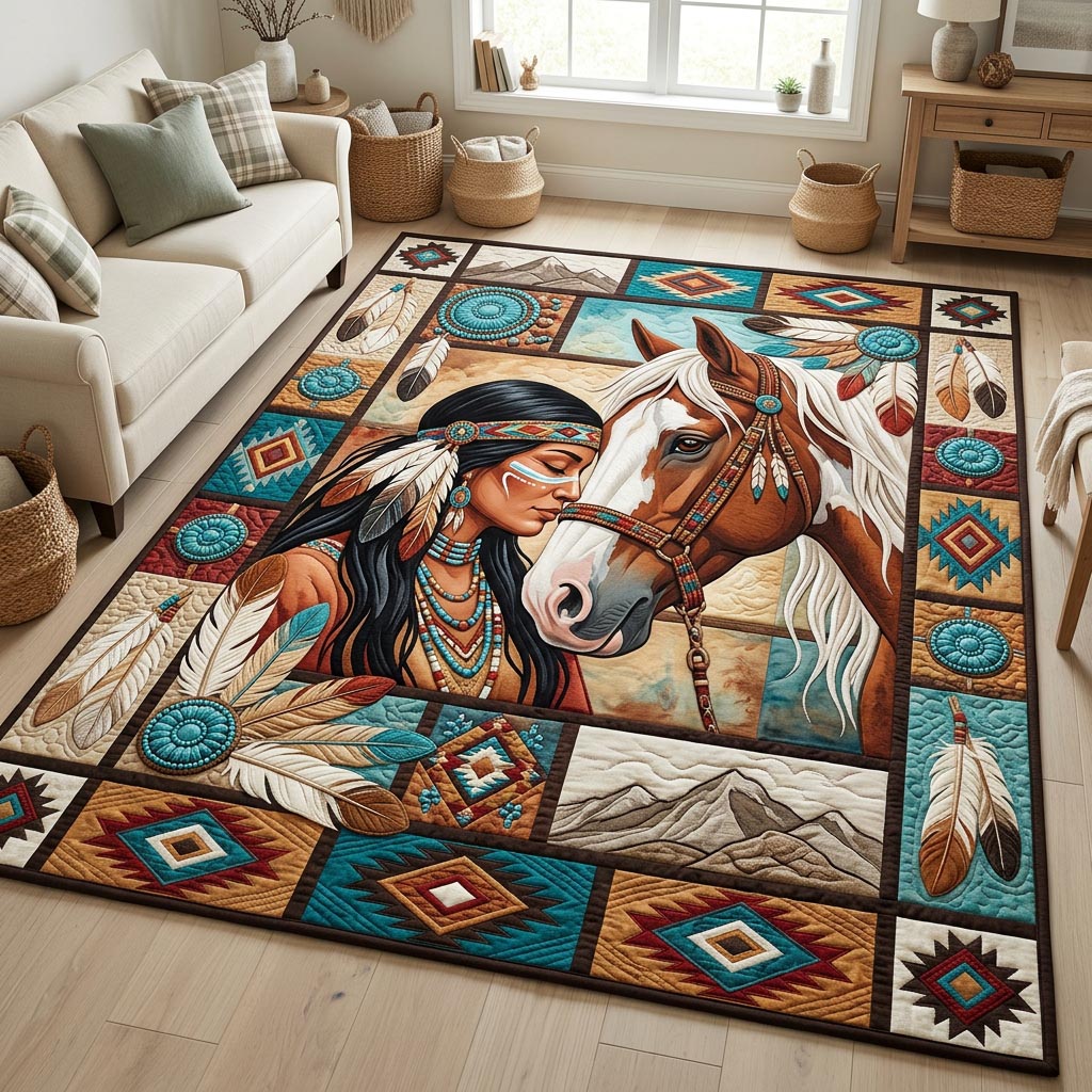 Design 1533 area rug in a living room