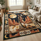 Design 1534 area rug in a living room