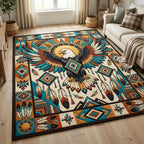 Design 1536 area rug in a living room