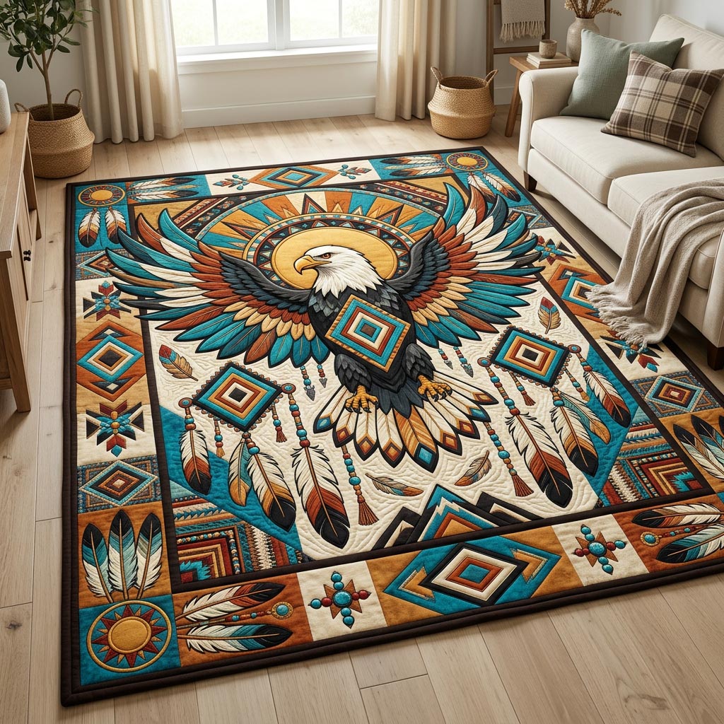 Design 1536 area rug in a living room