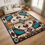 Design 1539 area rug in a living room