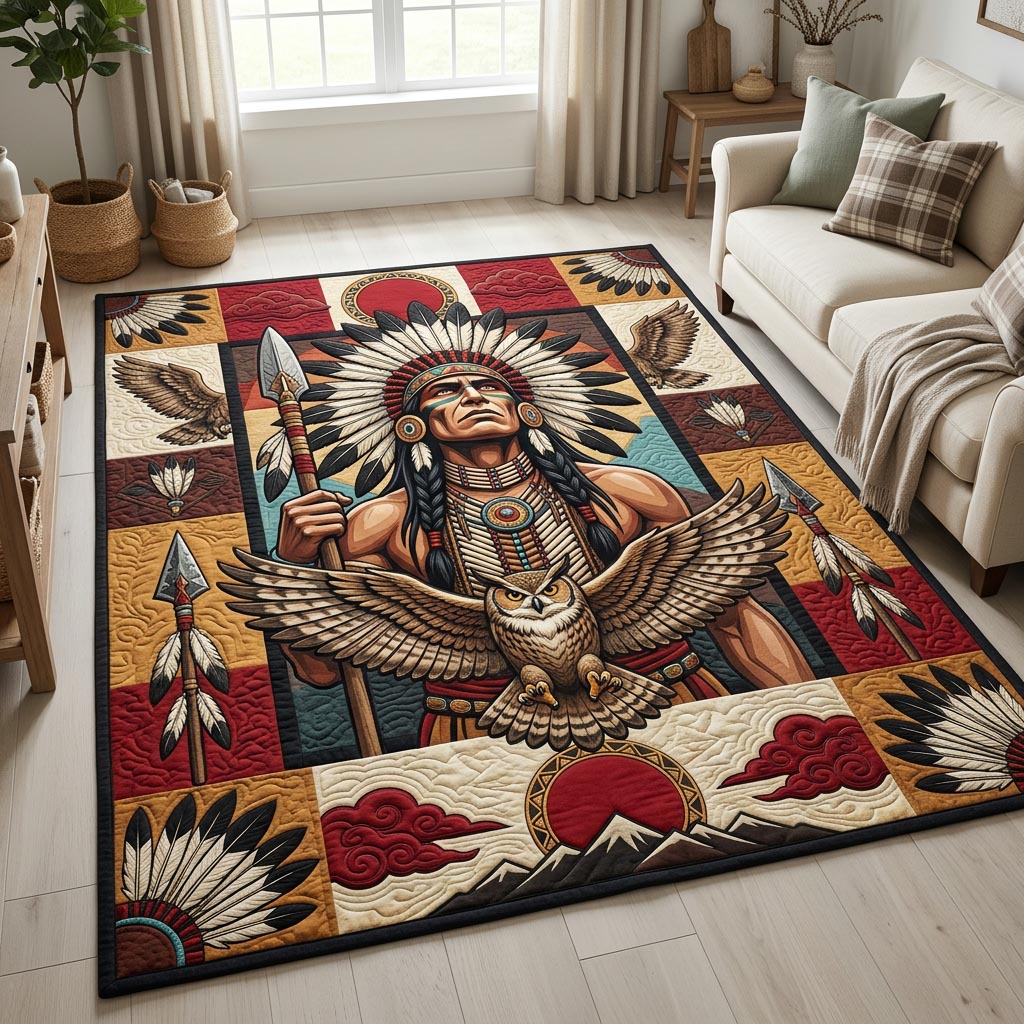 Design 1540 area rug in a living room