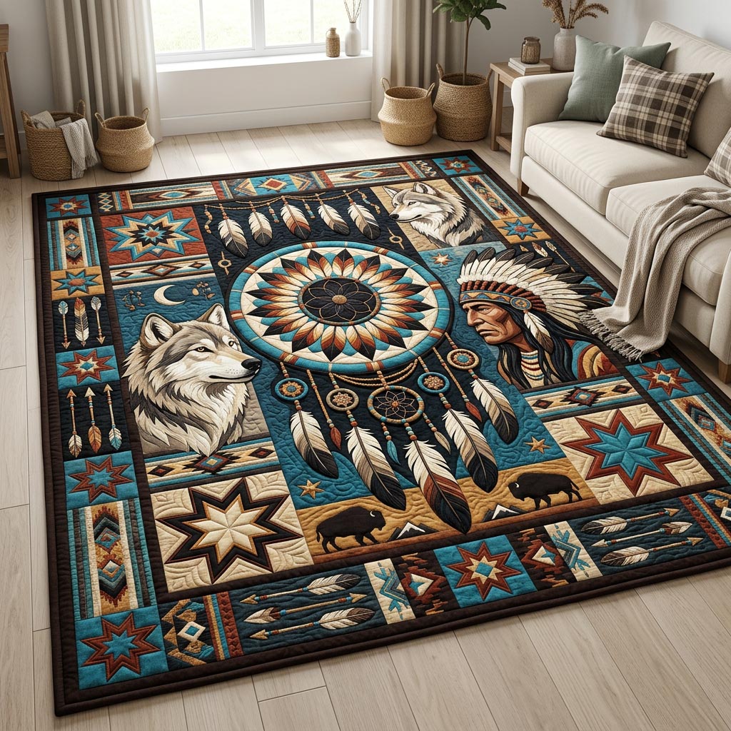 Design 1541 area rug in a living room
