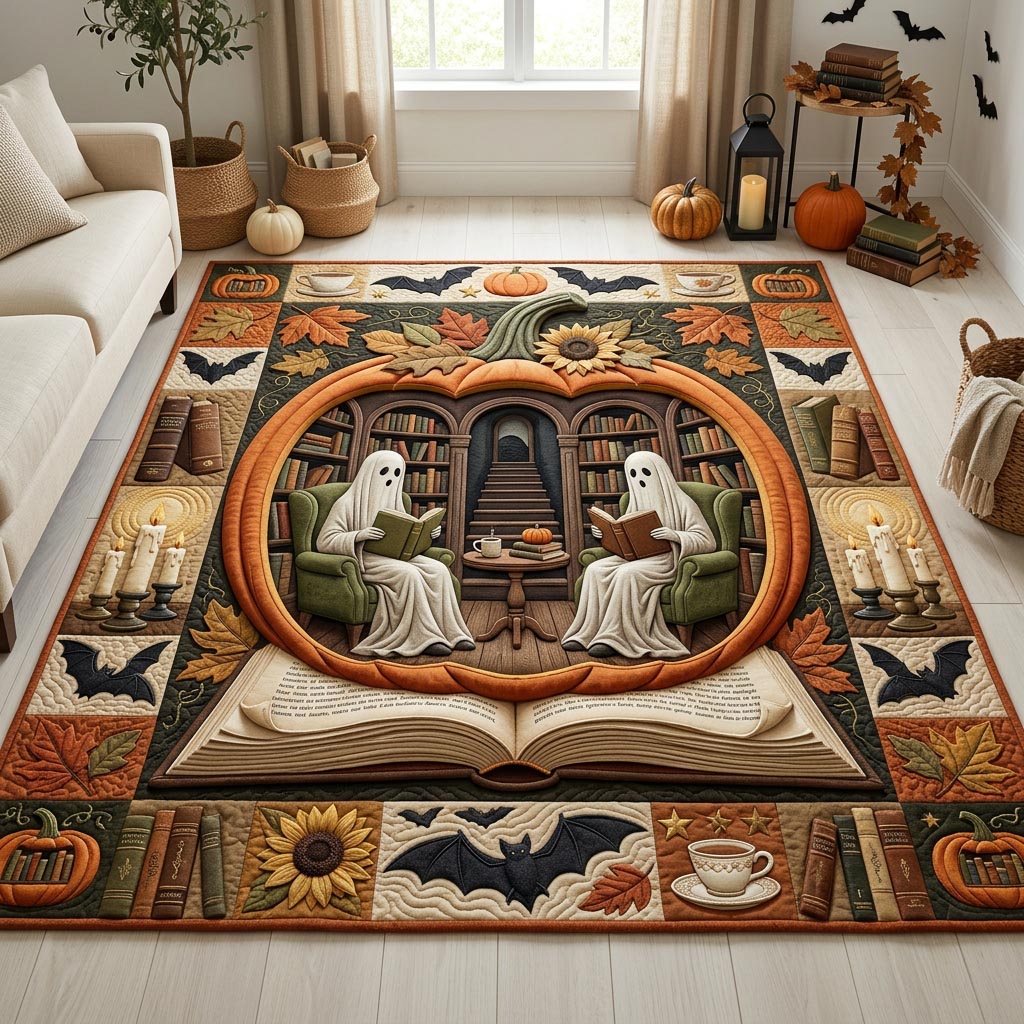 Design 1552 area rug in a living room