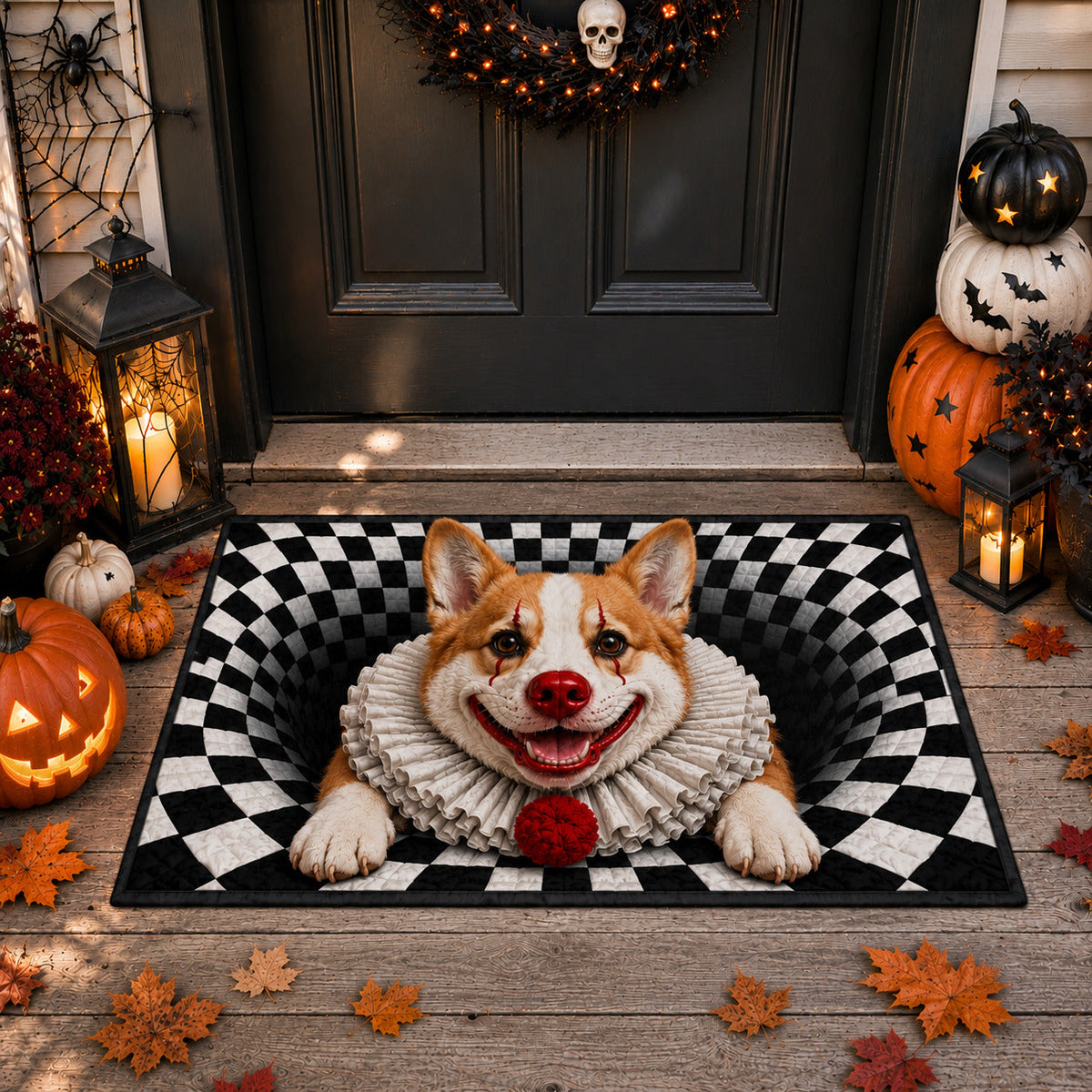 Design 1558 Doormat - Nature Design | Printed Welcome Doormat - washable non-slip printed rug