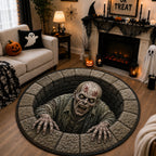 Design 1563 Round Mat Rug - Nature Design | Serene Home Decor (Design 1) - washable non-slip printed rug