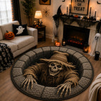 Design 1564 Round Mat Rug - Nature Design | Serene Home Decor (Design 1) - washable non-slip printed rug