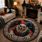 Design 1566 Round Mat Rug - Nature Design | Serene Home Decor (Design 1) - washable non-slip printed rug