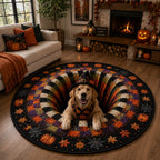 Design 1574 Round Mat Rug - Nature Design | Serene Home Decor (Design 1) - washable non-slip printed rug