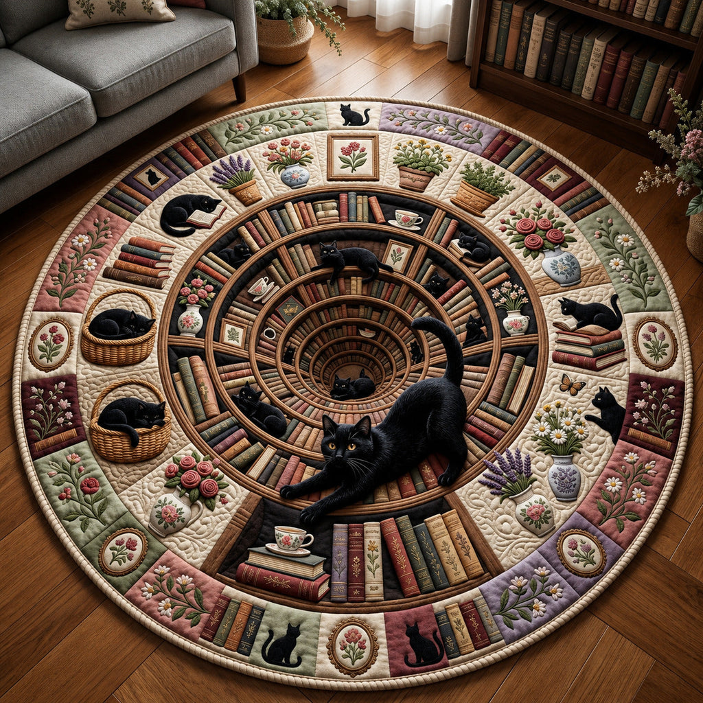 Design 1582 Round Mat Rug - Nature Design | Serene Home Decor (Design 1) - washable non-slip printed rug