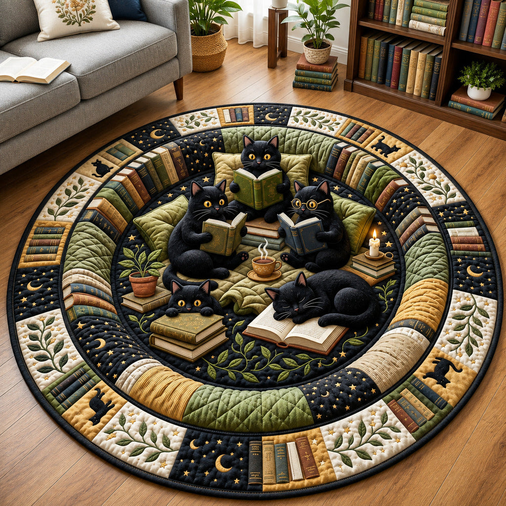 Design 1584 Round Mat Rug - Nature Design | Serene Home Decor (Design 1) - washable non-slip printed rug