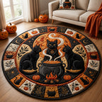 Design 1586 Round Mat Rug - Nature Design | Serene Home Decor (Design 1) - washable non-slip printed rug