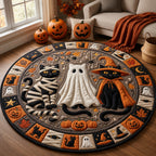 Design 1587 Round Mat Rug - Nature Design | Serene Home Decor (Design 1) - washable non-slip printed rug