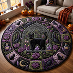 Design 1588 Round Mat Rug - Nature Design | Serene Home Decor (Design 1) - washable non-slip printed rug