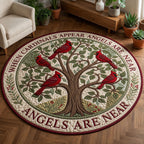 Design 1597 Round Mat Rug - Nature Design | Serene Home Decor (Design 1) - washable non-slip printed rug