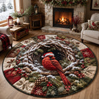 Design 1598 Round Mat Rug - Nature Design | Serene Home Decor (Design 1) - washable non-slip printed rug
