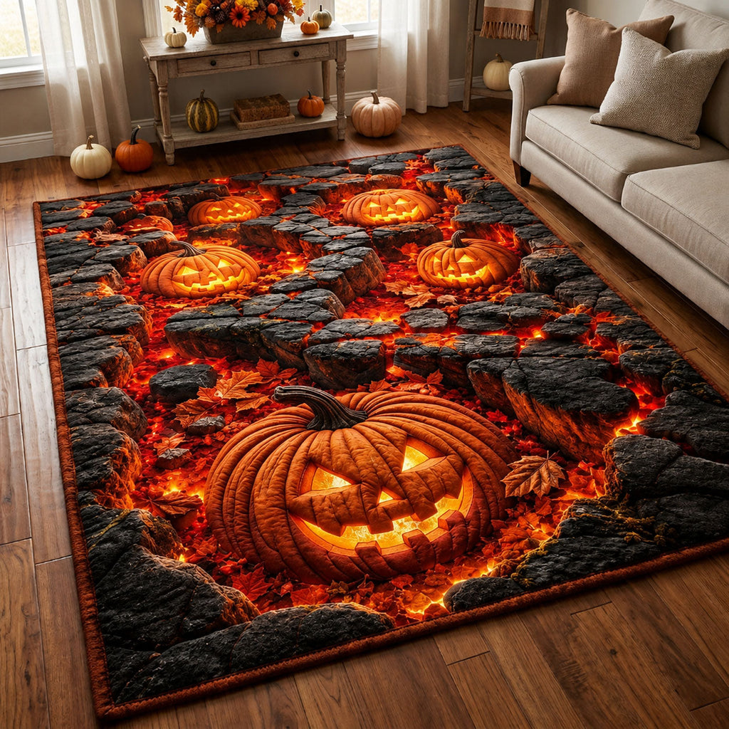 Design 1602 area rug in a living room