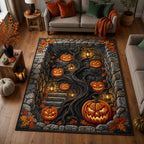 Design 1603 area rug in a living room