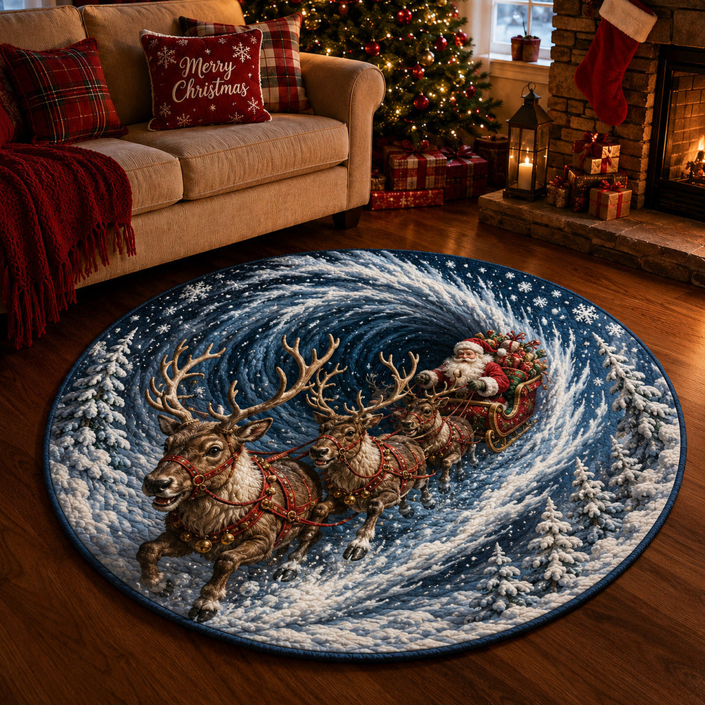Design 1617 Round Mat Rug - Nature Design | Serene Home Decor (Design 1) - washable non-slip printed rug