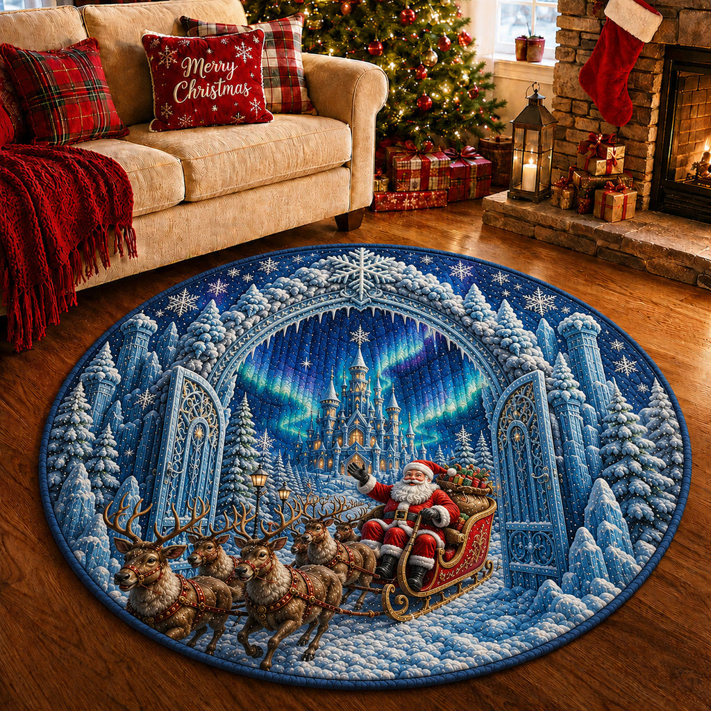 Design 1621 Round Mat Rug - Nature Design | Serene Home Decor (Design 1) - washable non-slip printed rug