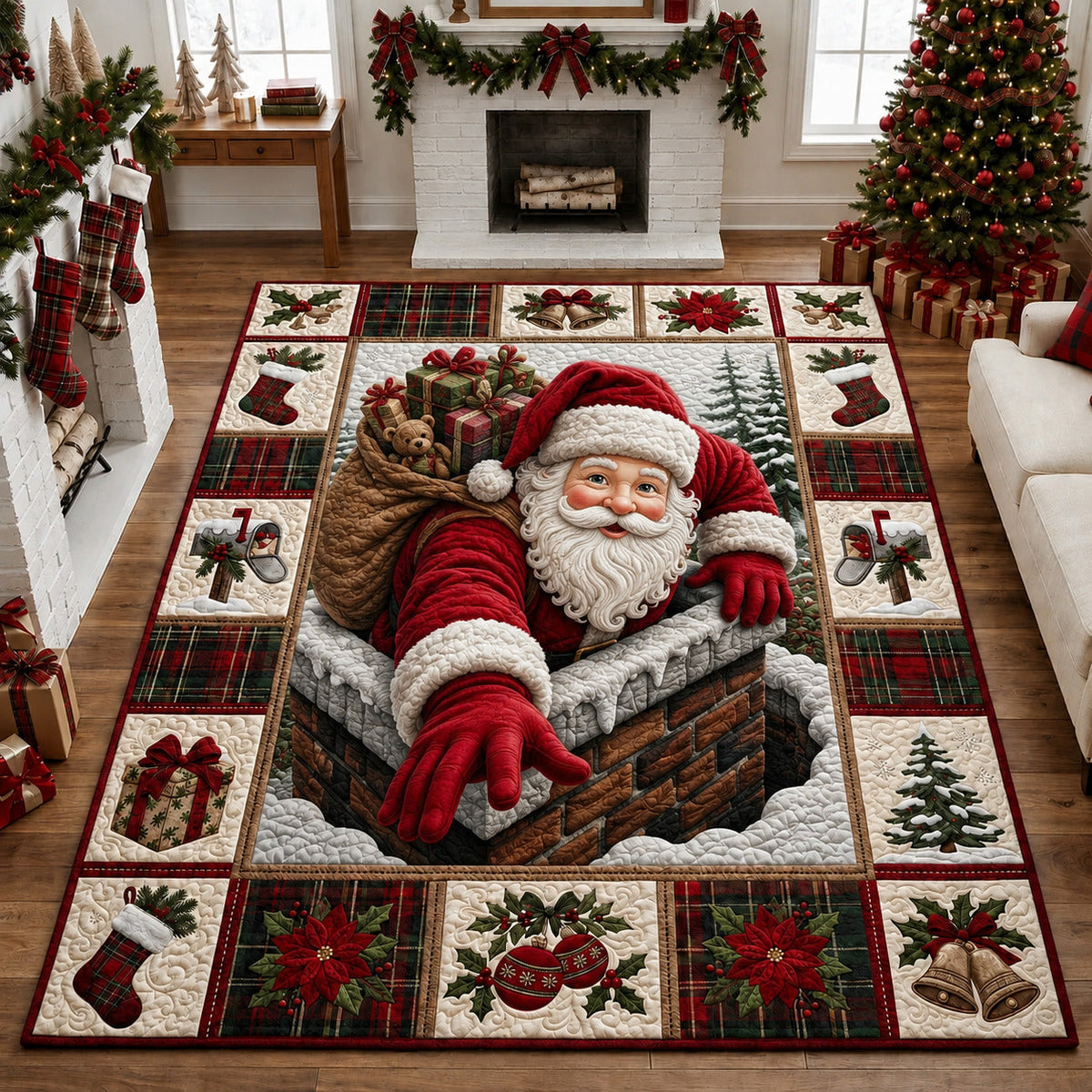 Design 1624 area rug in a living room