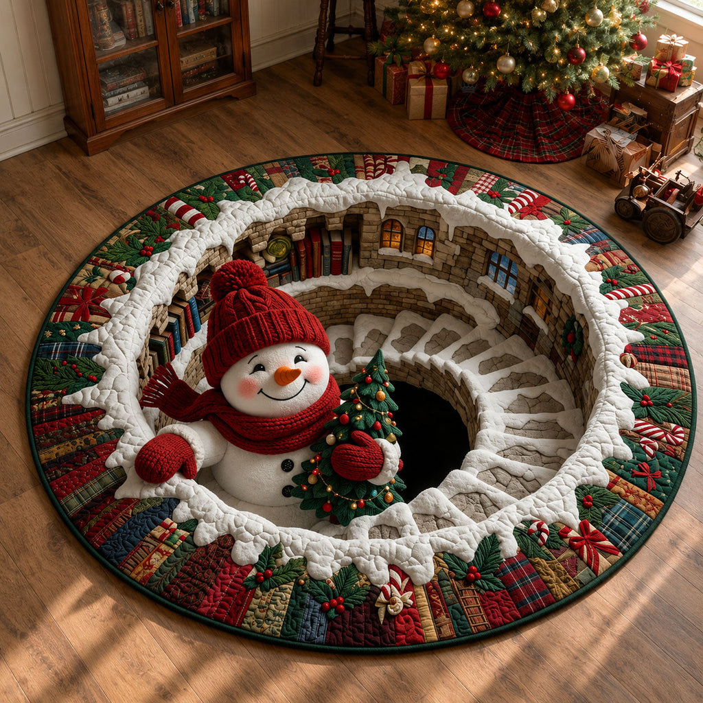 Design 1651 Round Mat Rug - Nature Design | Serene Home Decor (Design 1) - washable non-slip printed rug