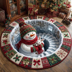 Design 1652 Round Mat Rug - Nature Design | Serene Home Decor (Design 1) - washable non-slip printed rug