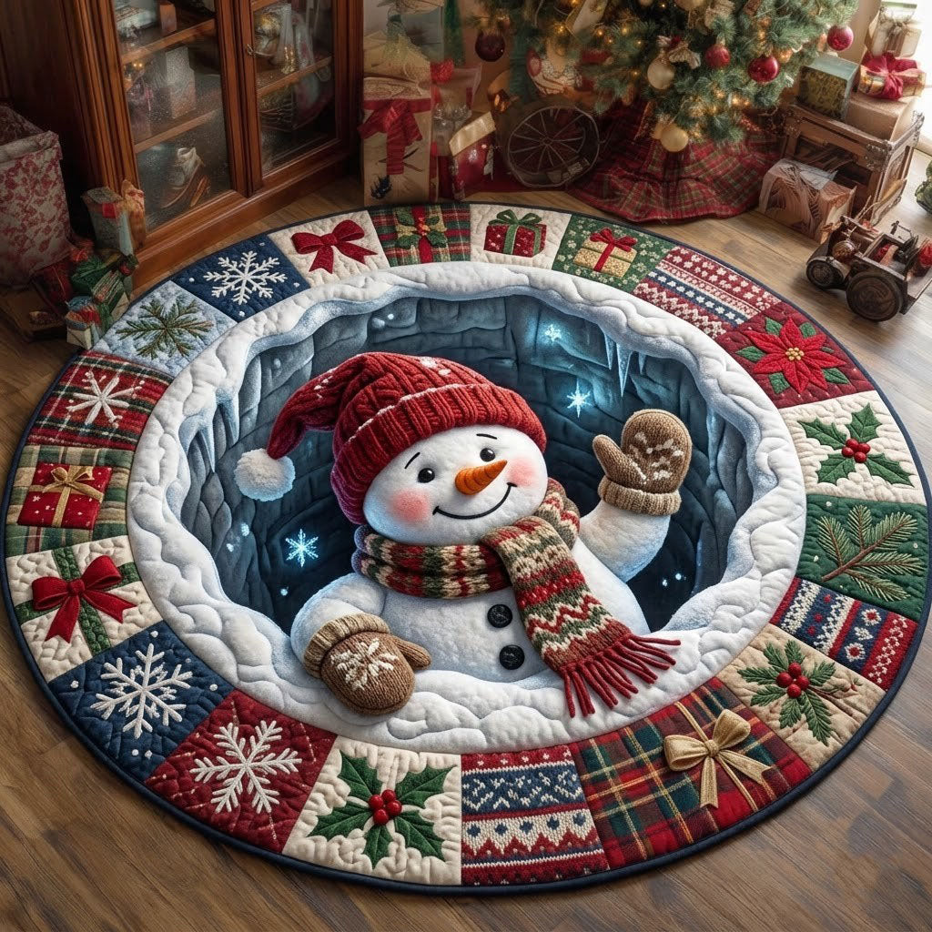 Design 1653 Round Mat Rug - Nature Design | Serene Home Decor (Design 1) - washable non-slip printed rug