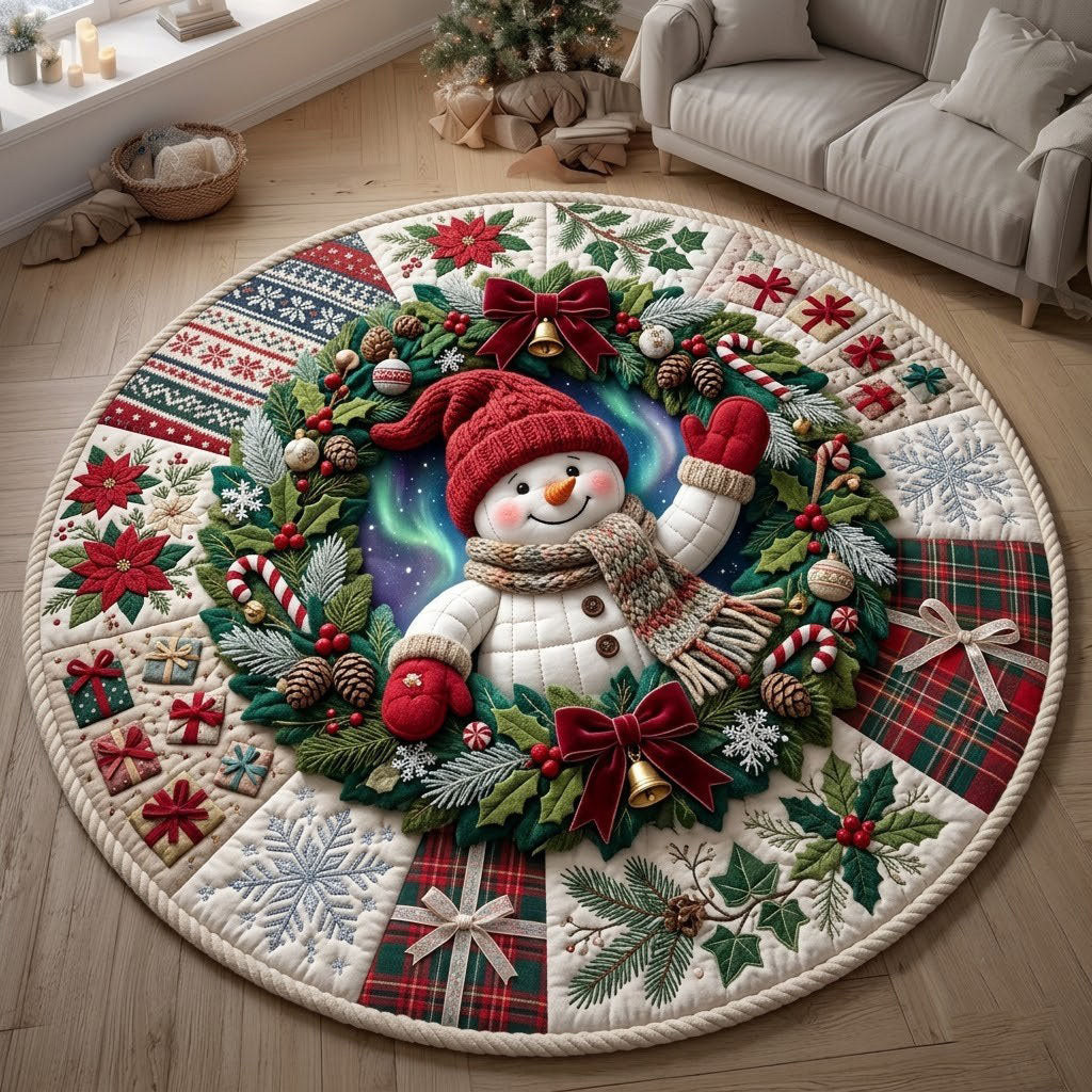 Design 1656 Round Mat Rug - Nature Design | Serene Home Decor (Design 1) - washable non-slip printed rug
