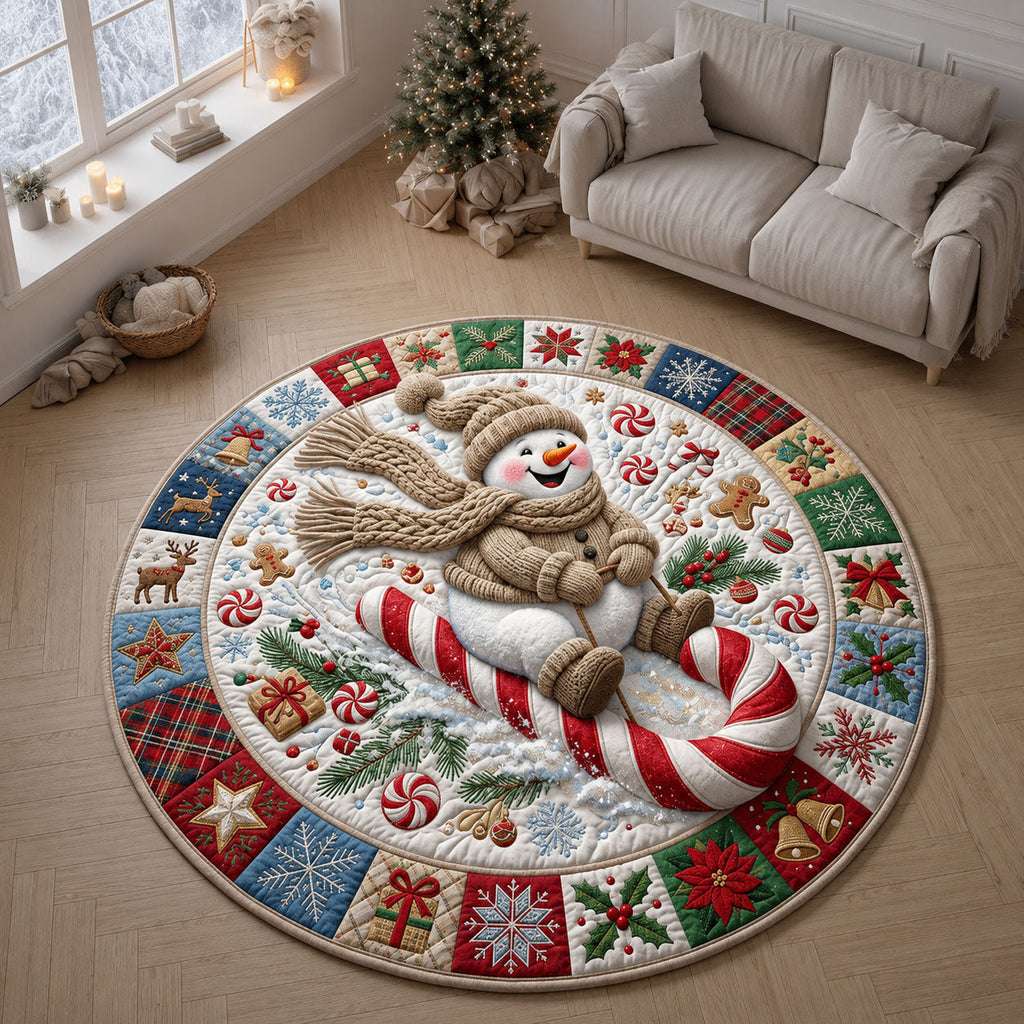 Design 1657 Round Mat Rug - Nature Design | Serene Home Decor (Design 1) - washable non-slip printed rug