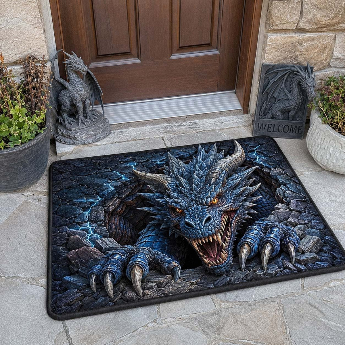 Design 1729 Doormat - Nature Design | Printed Welcome Doormat - washable non-slip printed rug