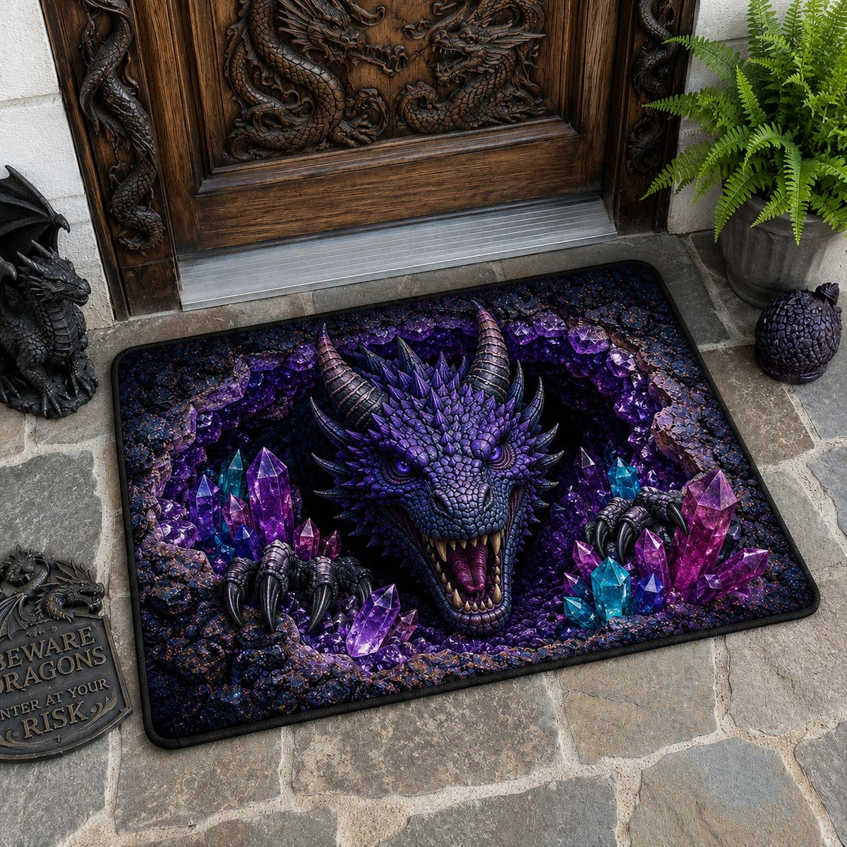 Design 1730 Doormat - Nature Design | Printed Welcome Doormat - washable non-slip printed rug
