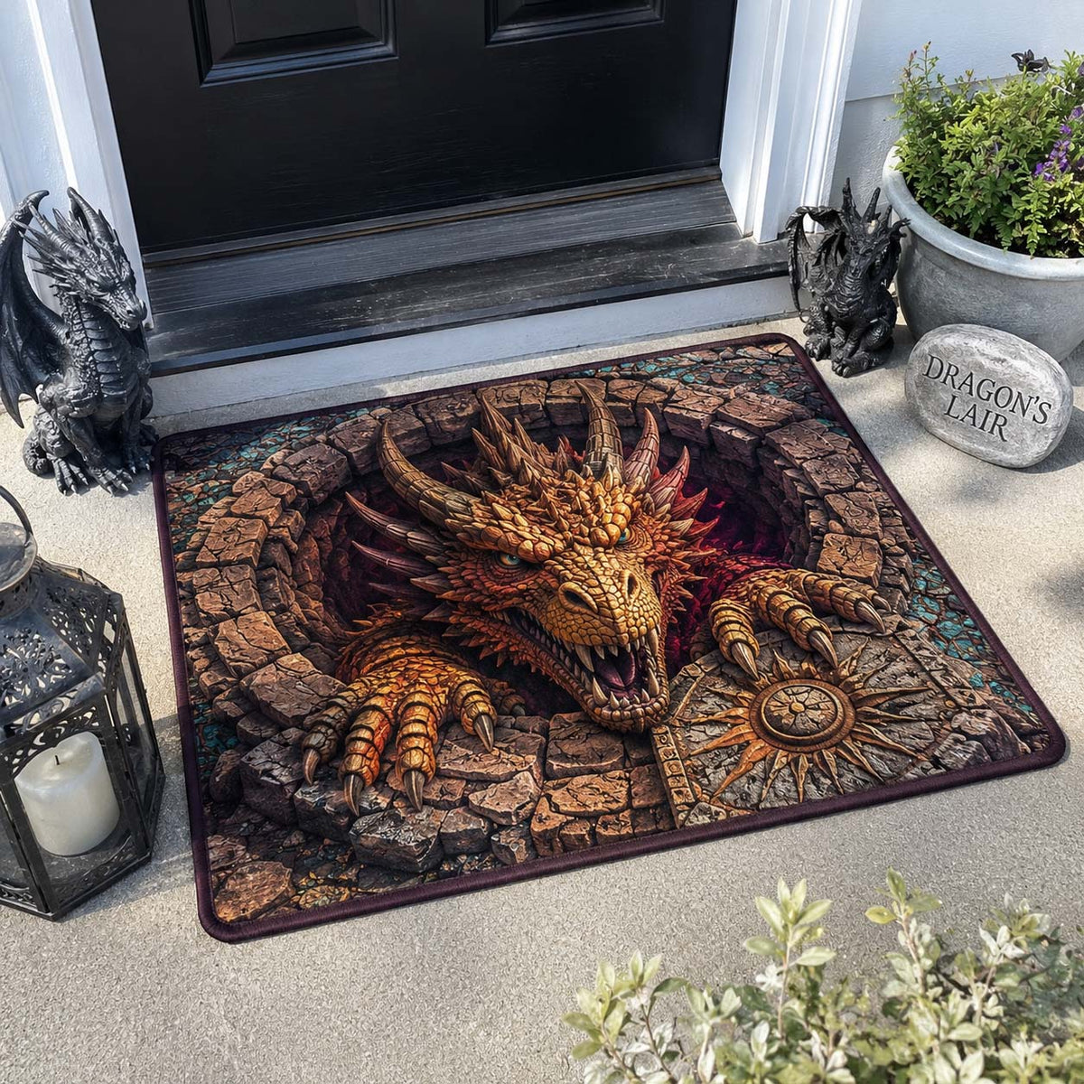 Design 1731 Doormat - Nature Design | Printed Welcome Doormat - washable non-slip printed rug