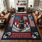 Design 1761 area rug in a living room