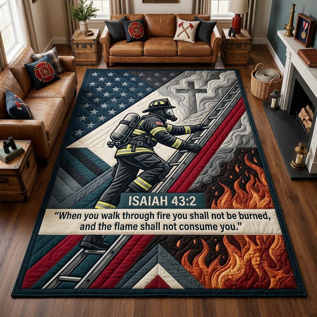 Design 1762 area rug in a living room