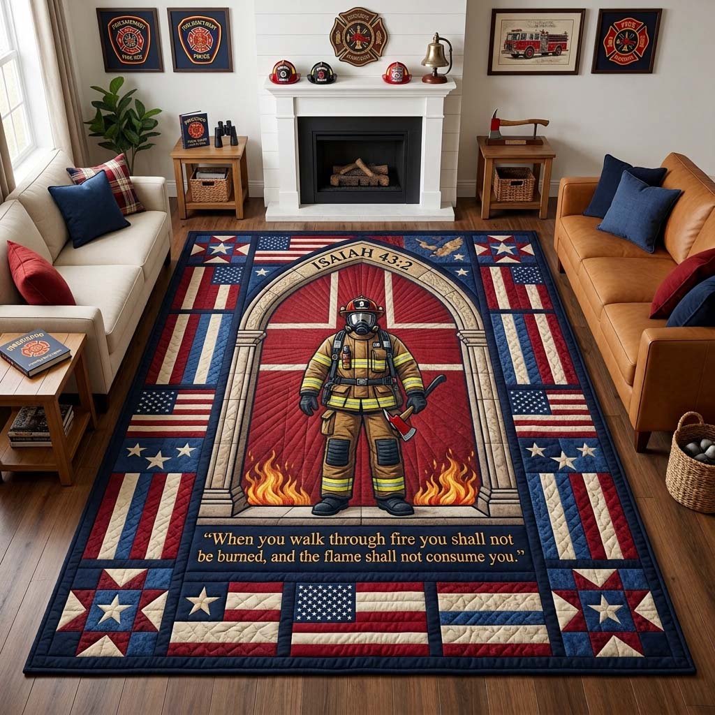 Design 1763 area rug in a living room