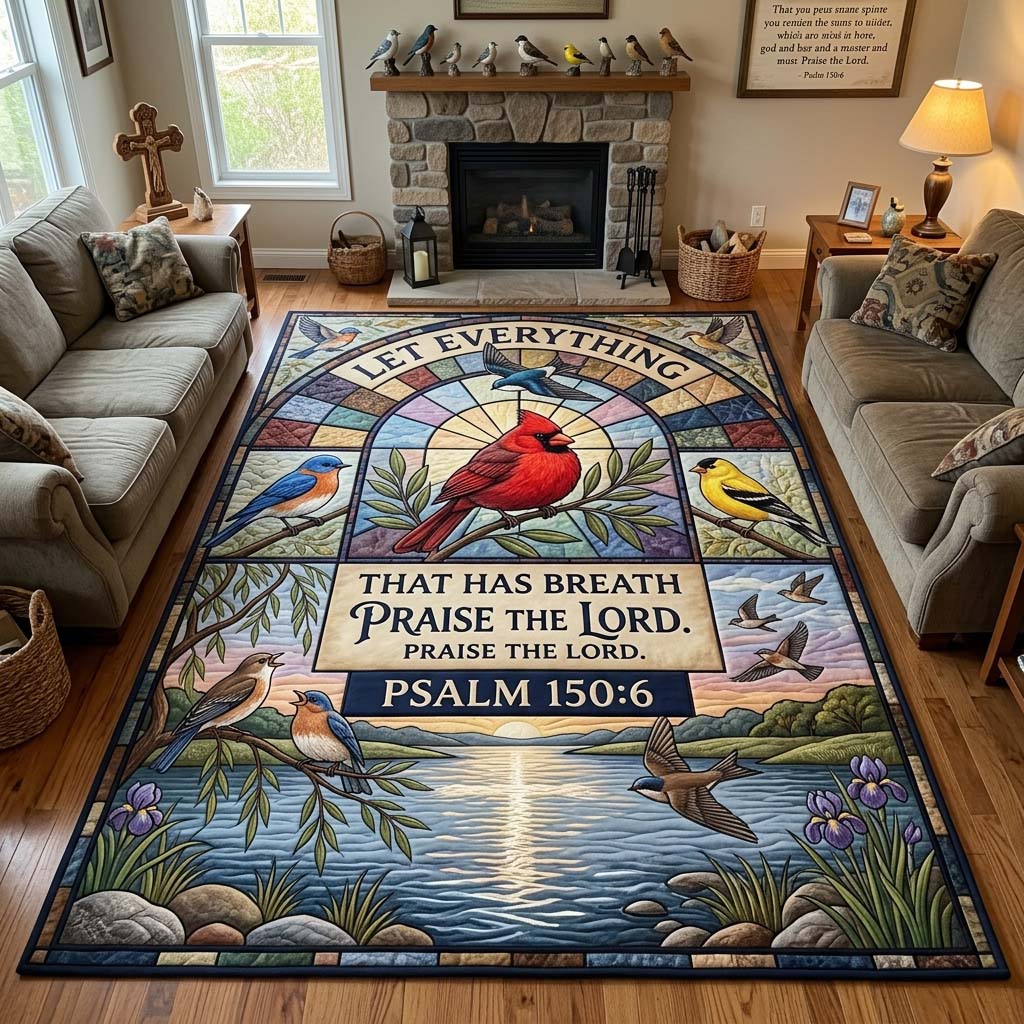 Design 1764 area rug in a living room