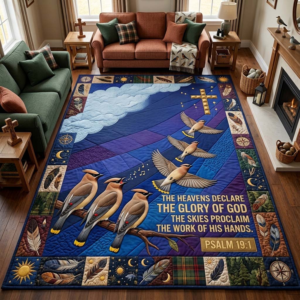 Design 1767 area rug in a living room
