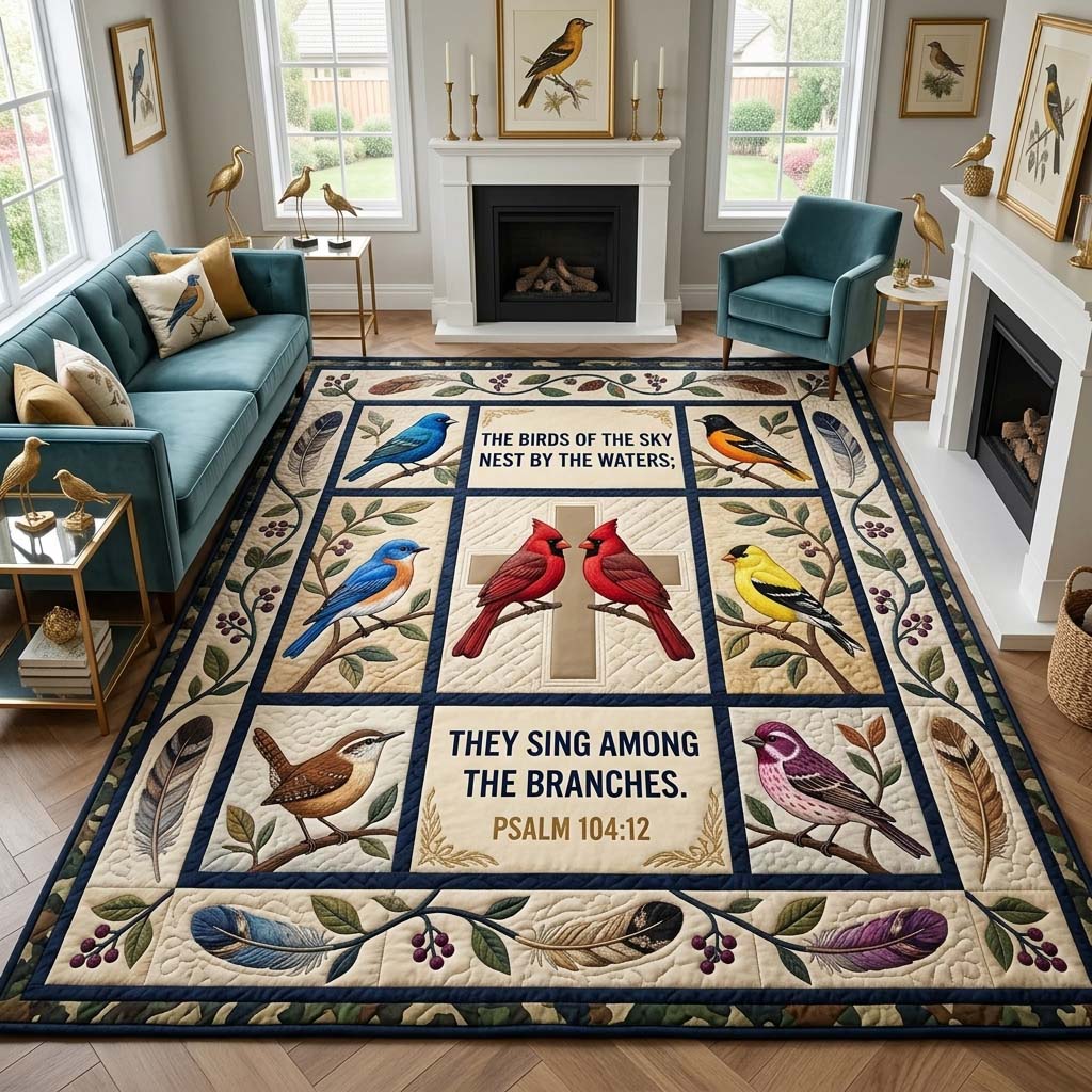 Design 1770 area rug in a living room
