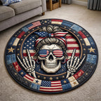 Design 1868 Round Mat Rug - Nature Design | Serene Home Decor (Design 1) - washable non-slip printed rug