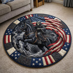 Design 1872 Round Mat Rug - Nature Design | Serene Home Decor (Design 1) - washable non-slip printed rug