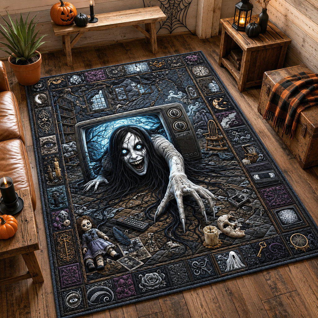 Design 1877 area rug in a living room