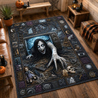 Design 1877 area rug in a living room
