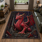 Design 1929 area rug in a living room