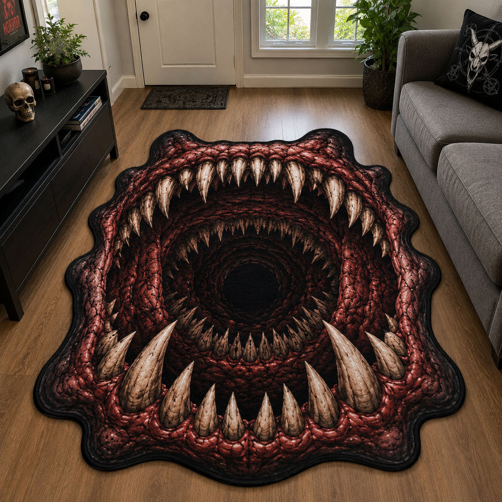 Design 2032 Custom Shape Area Rug - Nature Design | Die-Cut Non-Slip Rug - washable non-slip printed rug