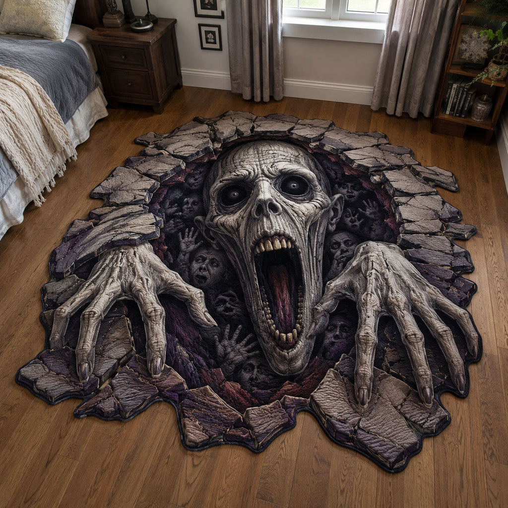 Design 2038 Custom Shape Area Rug - Nature Design | Die-Cut Non-Slip Rug - washable non-slip printed rug