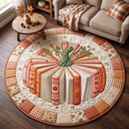 Design 20656 Round Mat Rug - Nature Design | Serene Home Decor (Design 1) - washable non-slip printed rug